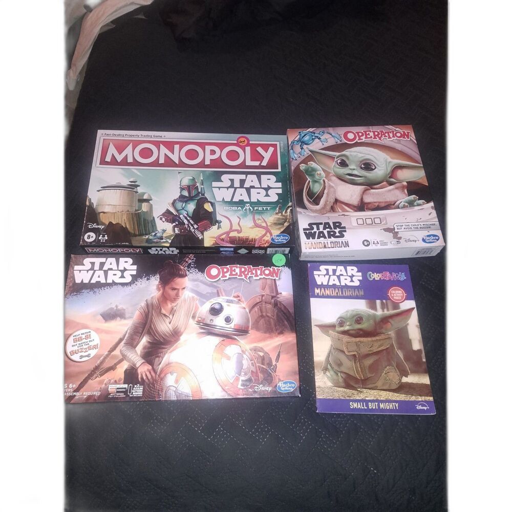 Lot of New & Pre-Owned Star Wars Games inc 2x Operation - Monopoly bonus book